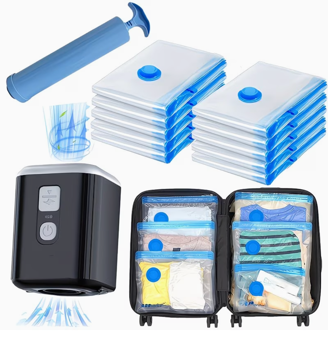 Vacuum compression bags