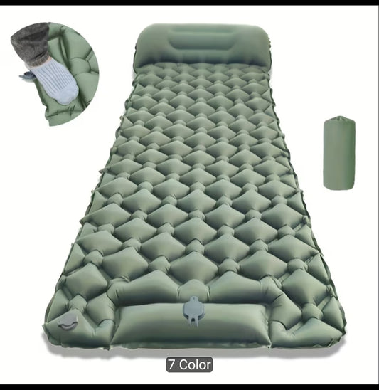 Foot Pump Inflatable Camping Air Mattress