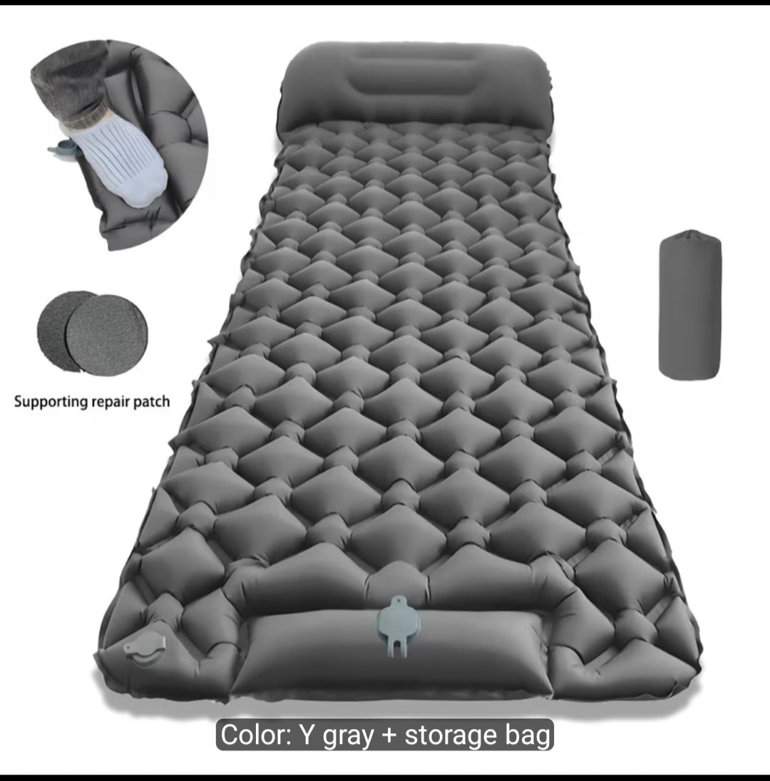 Foot Pump Inflatable Camping Air Mattress
