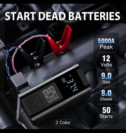 8000A Car Jump Starter & Tyre Inflator
