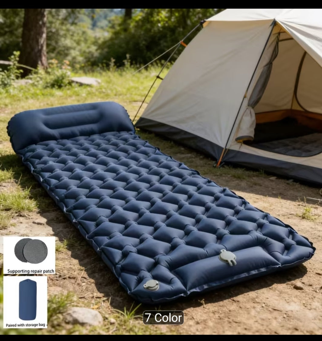 Foot Pump Inflatable Camping Air Mattress